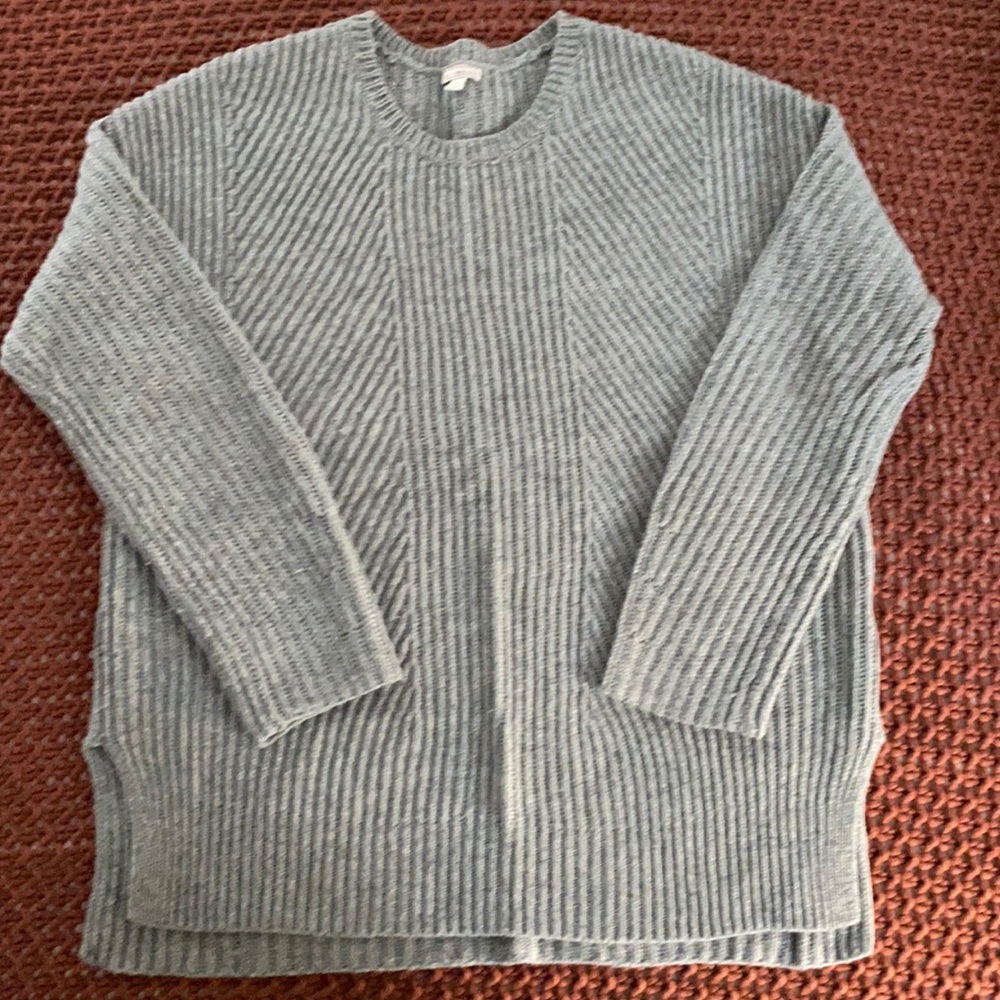 GAP Designed & Crafted lambs wool blend sweater gray size L